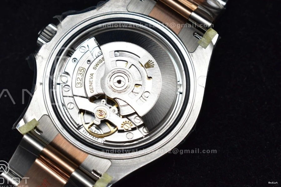 Steel Yacht-Master SS 904L Bracelet Dial 1:1 Best Gold Edition On VR3235 126621 Rose Black Clean Plated 0426